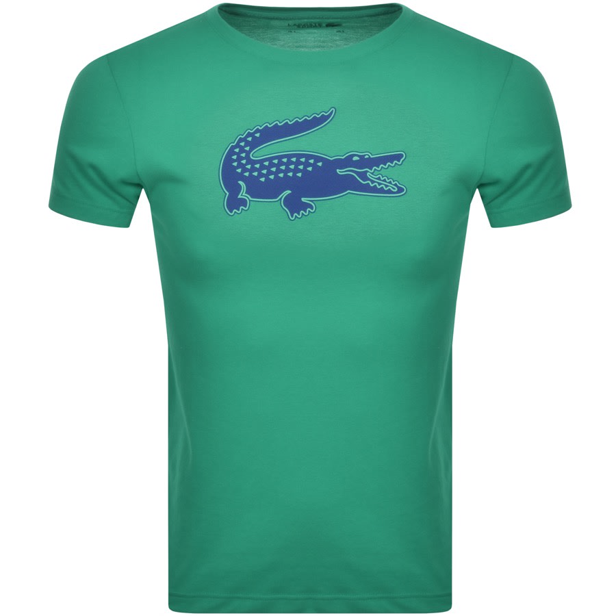 Alternative Image for ProductLacoste Sport Crew Neck Logo T Shirt Green1